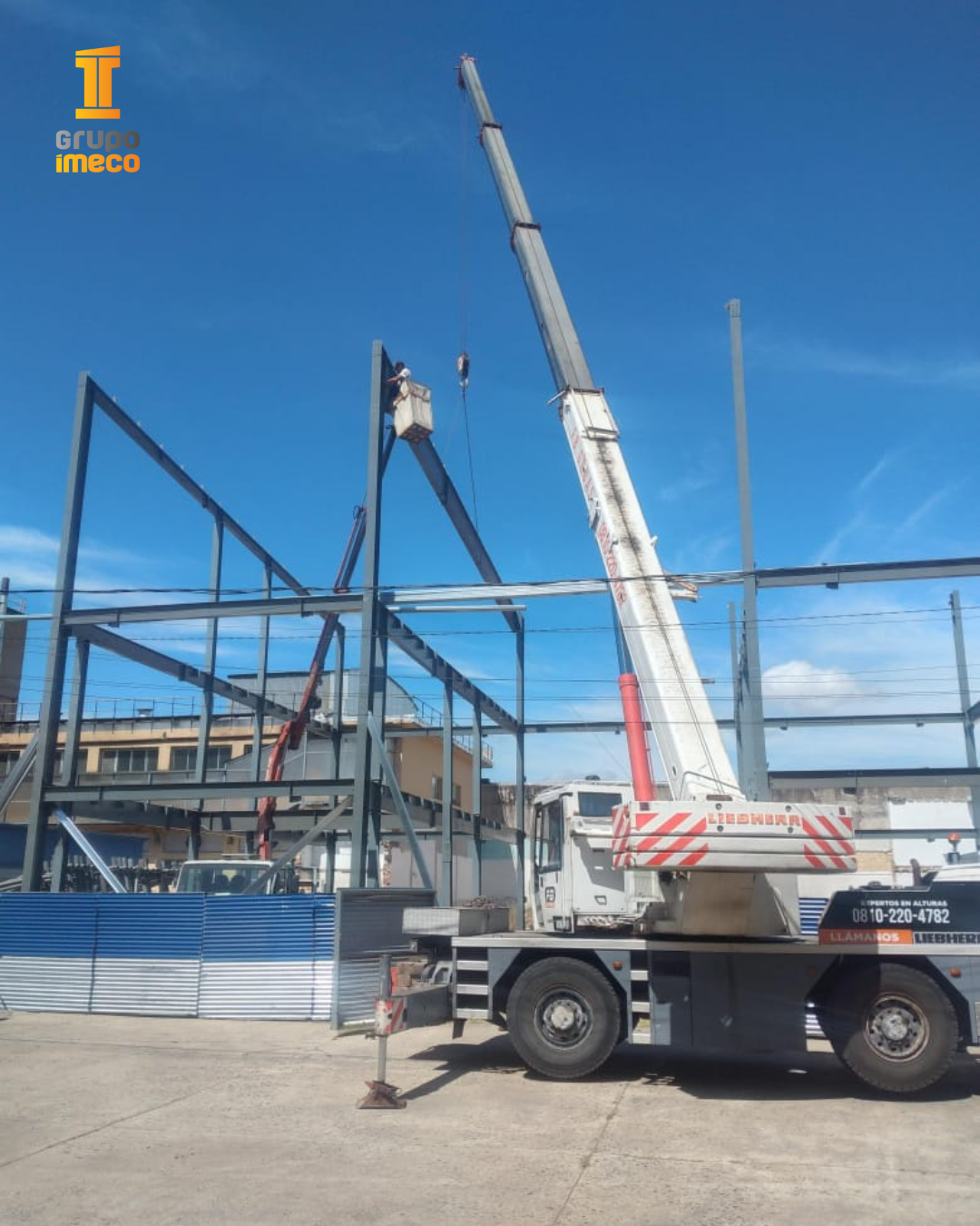 Grupo Imeco Construcciones. Estructuras Panek. Buenos Aires. Ejecución de obras. Naves industriales